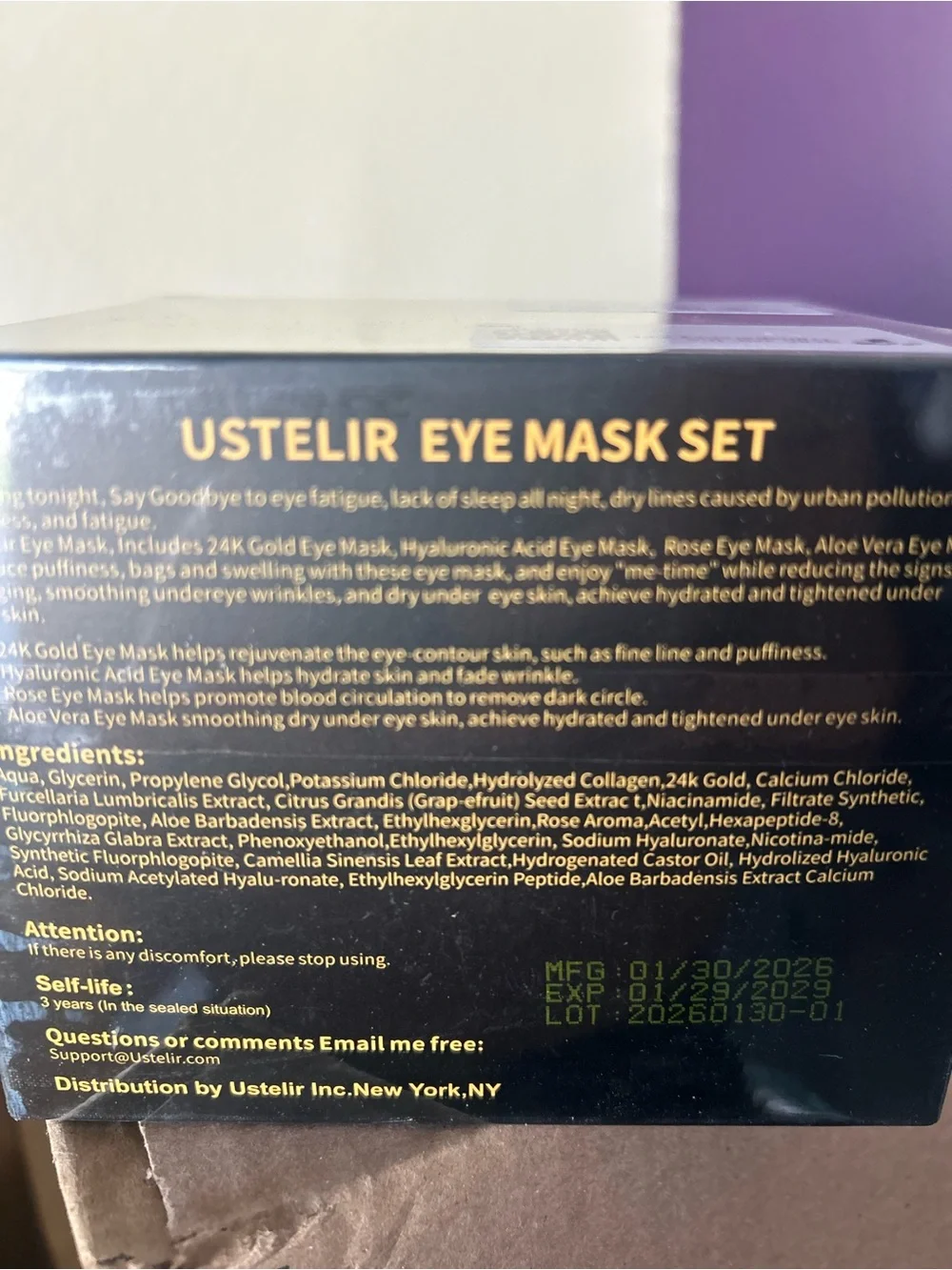 Pink,Green,Gold & Blue Eye Mask Pair - Hydrating Under-Eye Patches